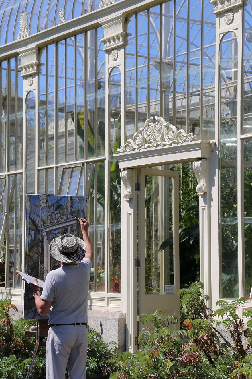 Gerard_Byrne_irish_artist_painting_plein_air_Endless_Summer_Dublin