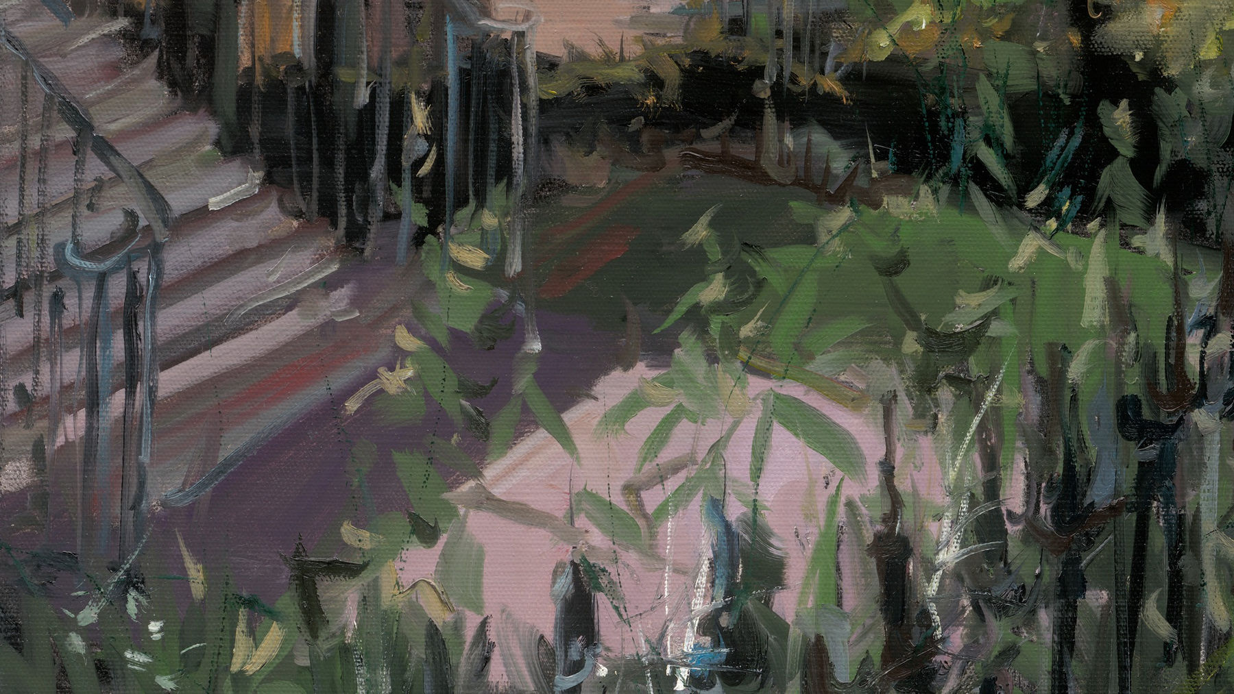 Gerard_Byrne_Shadows_Fall_Rostrevor_Terrace_Rathgar_painting_detail_modern_irish_impressionism_fine_art_gallery_Dublin_Ireland