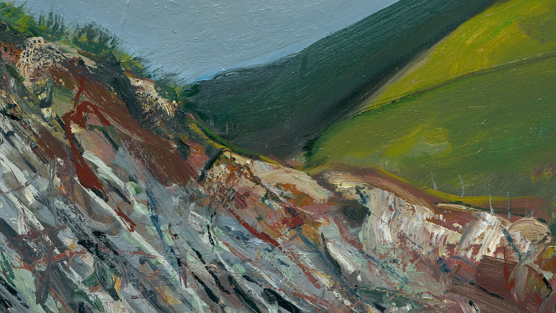 Gerard_Byrne_To_the_Beach_modern_irish_impressionism_fine_art_gallery_Dublin_Ireland_painting_detail