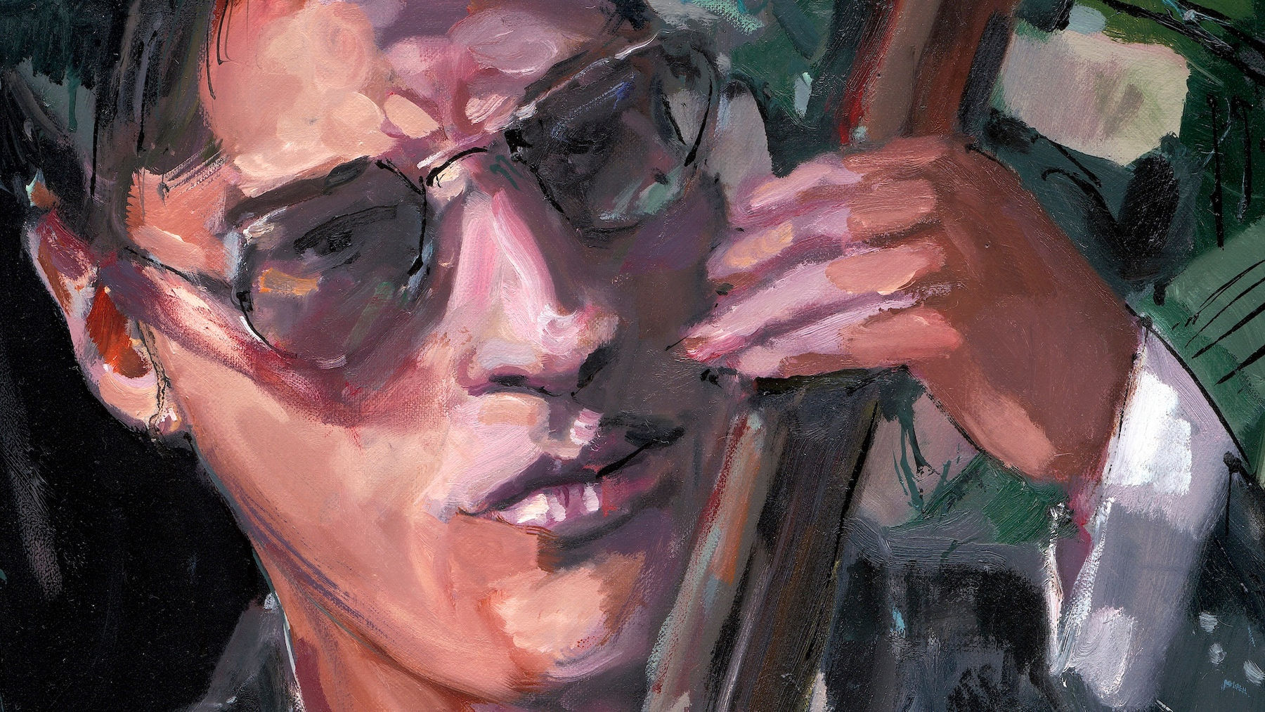 Gerard_Byrne_Jazz_On_the_Rocks_SPACS_Art_New_York_City_painting_detail