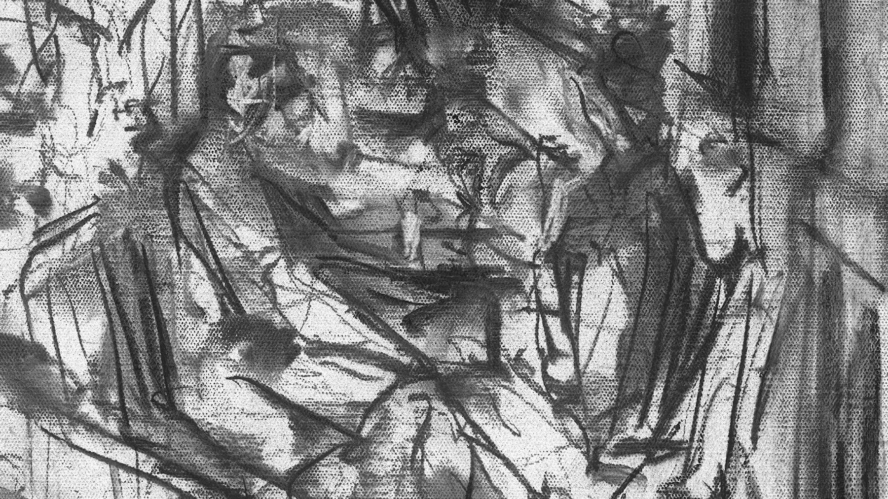 Gerard_Byrne_Bloomsday_Rehearsal_Glasthule_modern_impressionism_fine_art_gallery_Dublin_Ireland_drawing_detail