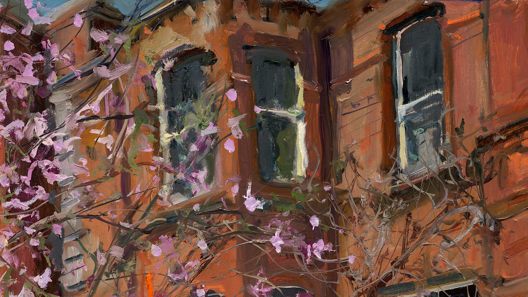 Gerard_Byrne_irish_artist_Beautiful_Moments_in_Time_modern_impressionism_painting_detail