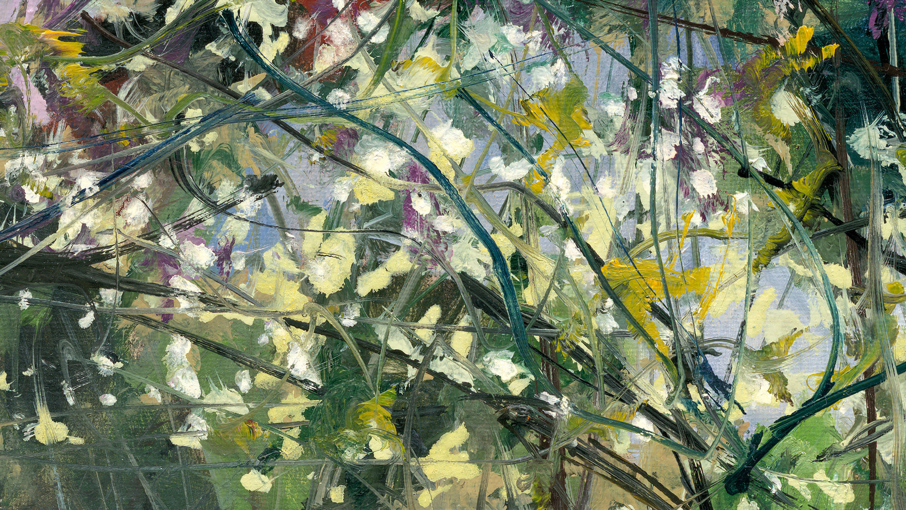 Gerard-Byrne-Spring-Shadows-Herbert-Park-art-gallery-Dublin-Ireland-painting-detail