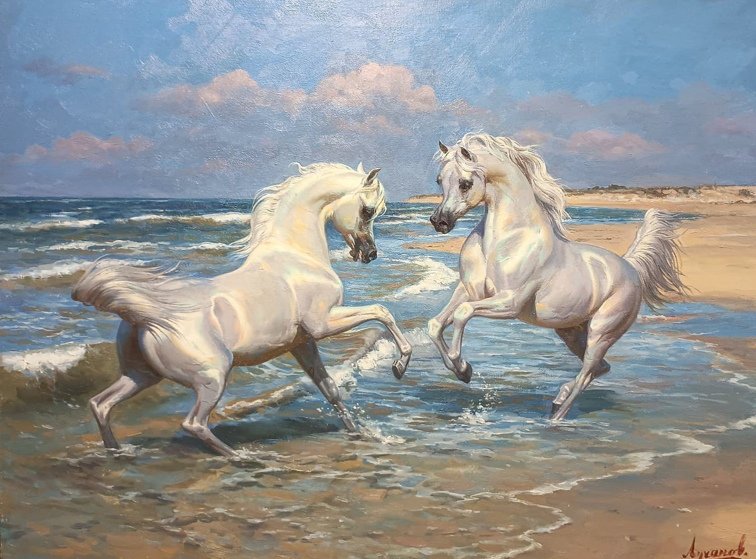 DMITRY LUCHANOV, Pearl, 93x73cm, 2023