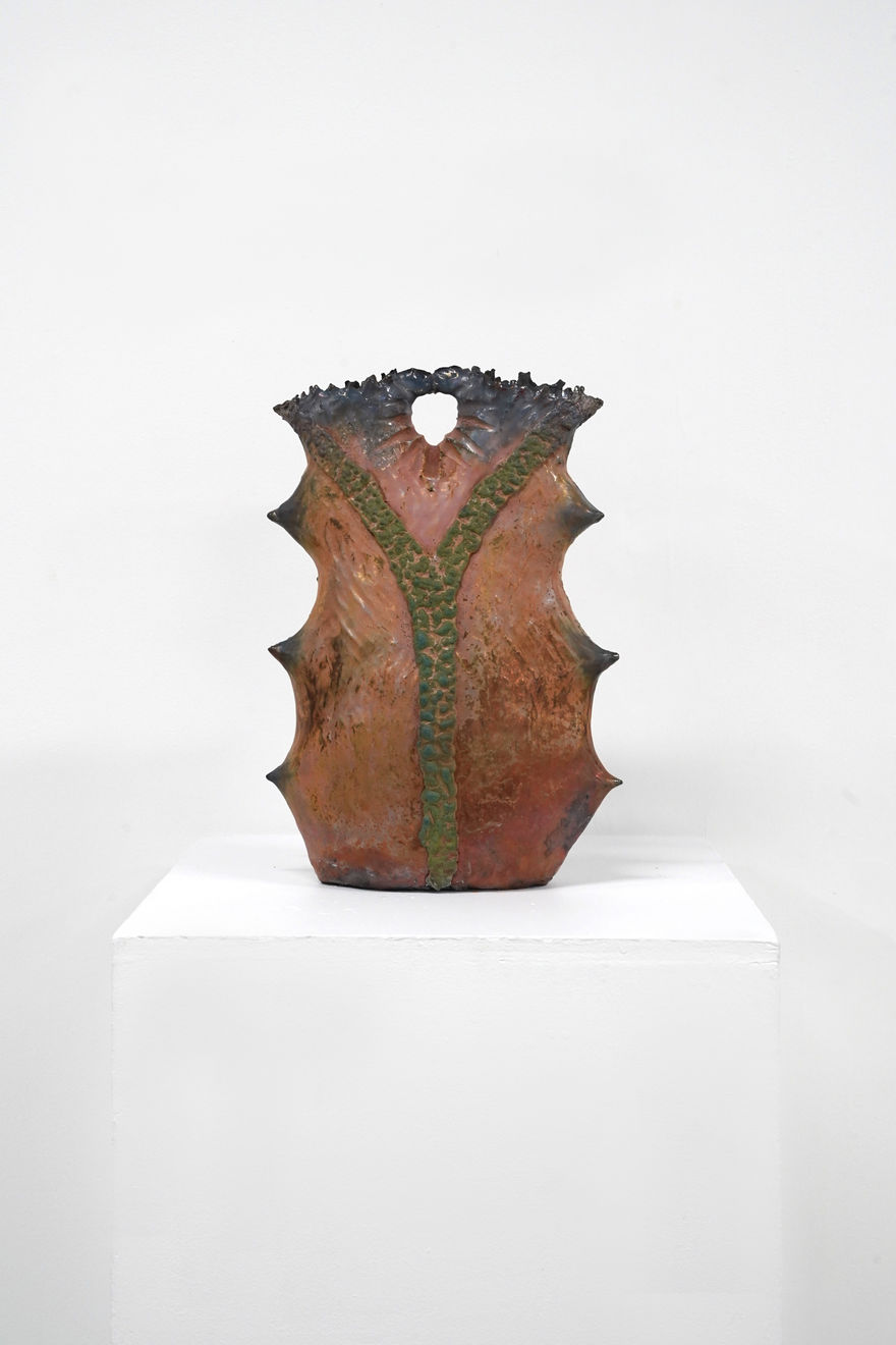 ceramic vase with natural colors