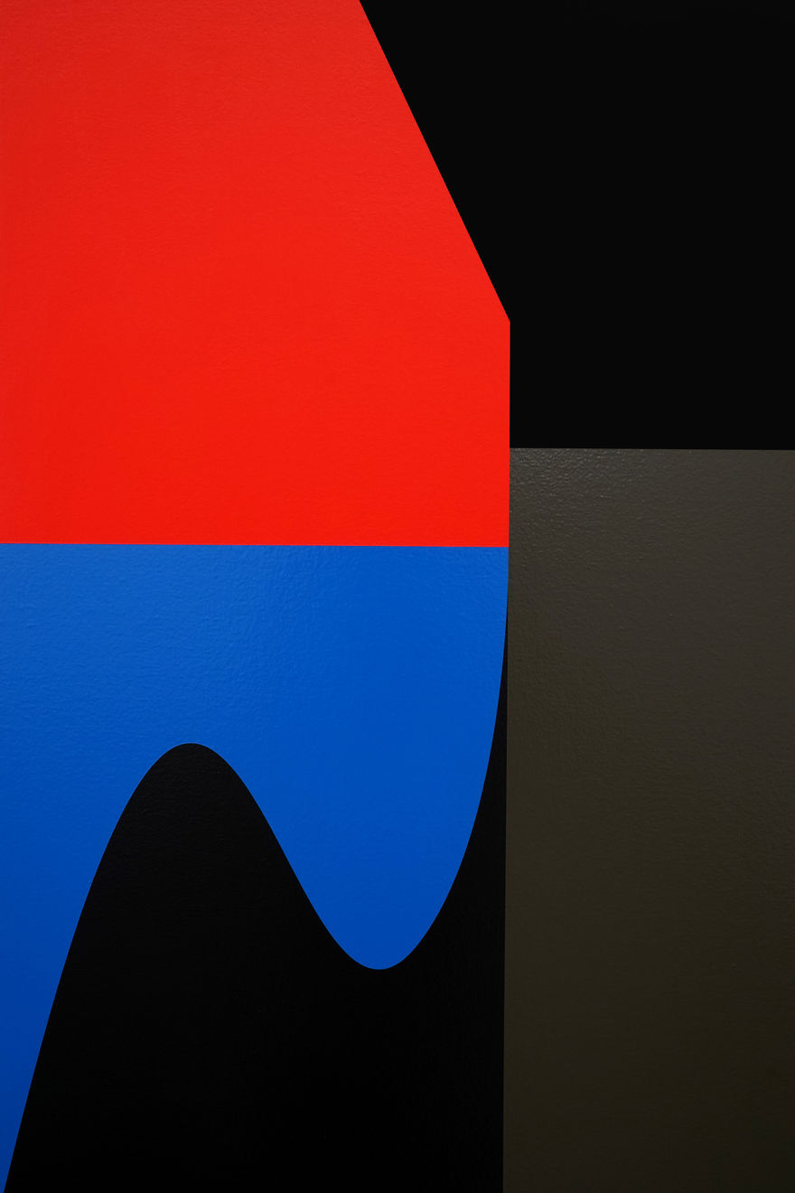 hard edge abstract painting