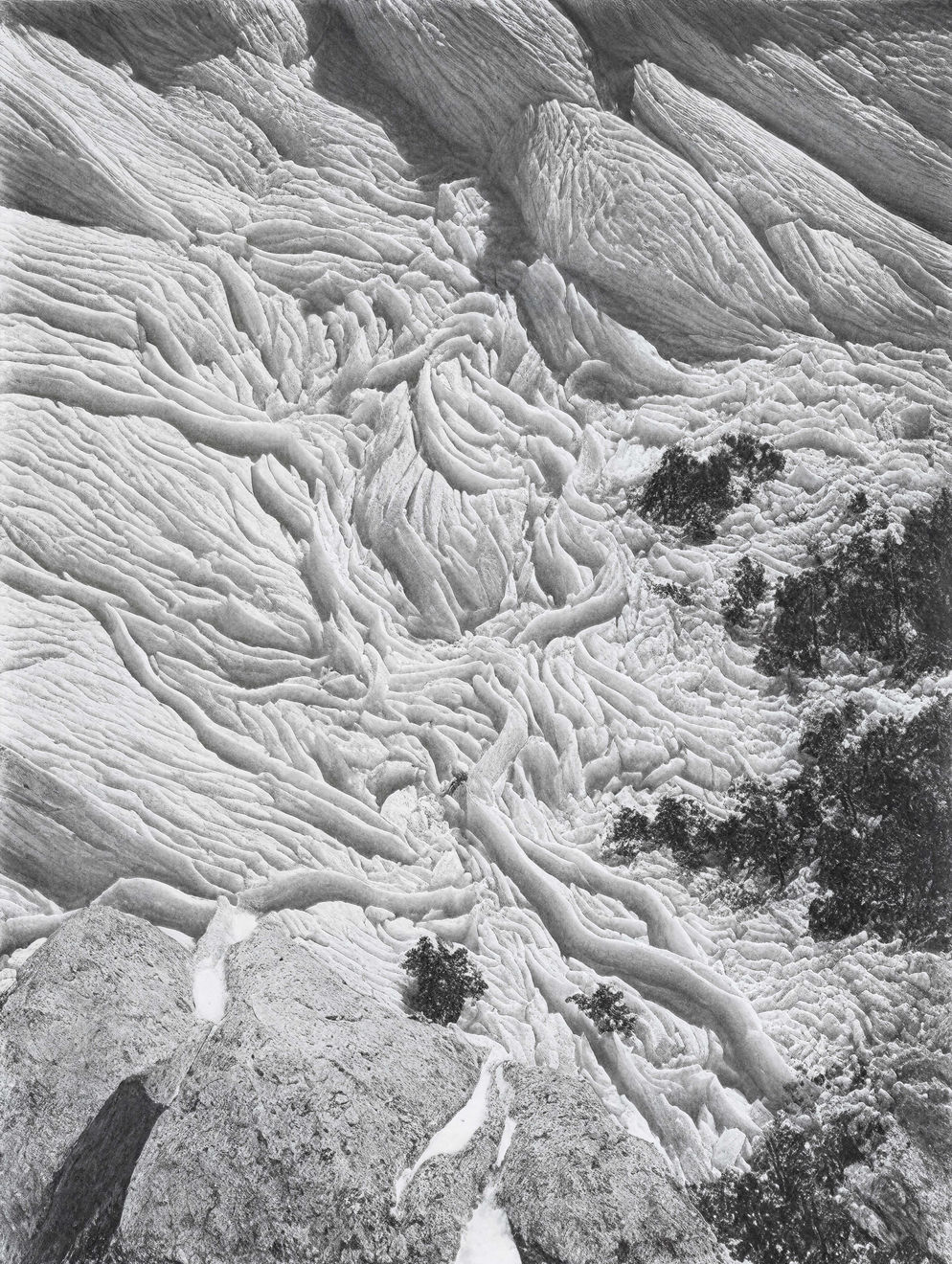 Mathieu Bernard-Reymond, Glacier, From the series d'après Ramuz, 2023
