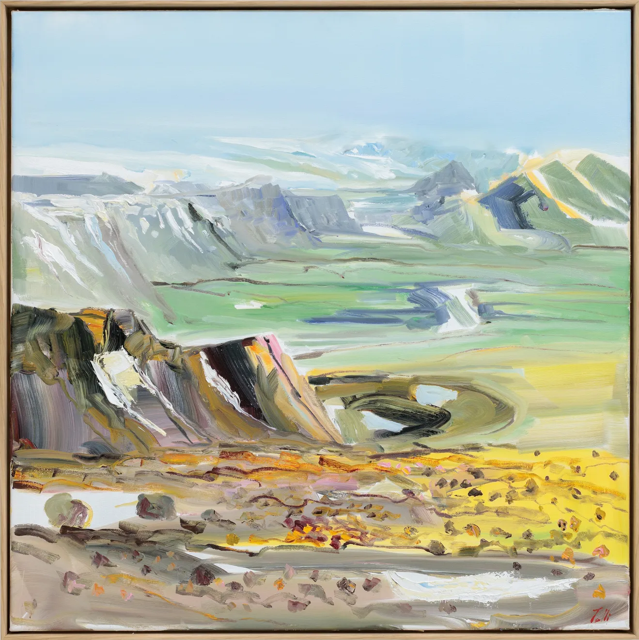 Tolli, Yfir landið / Over the Land (Af Hrafntinnuskeri horft til Eyjafjallajökuls), 2026