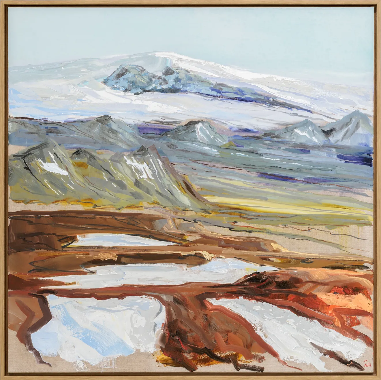 Tolli, Opin jörð / Open Earth (Horft til suð-austurs af Hrafntinnuskeri á Eyjafjallajökul), 2025