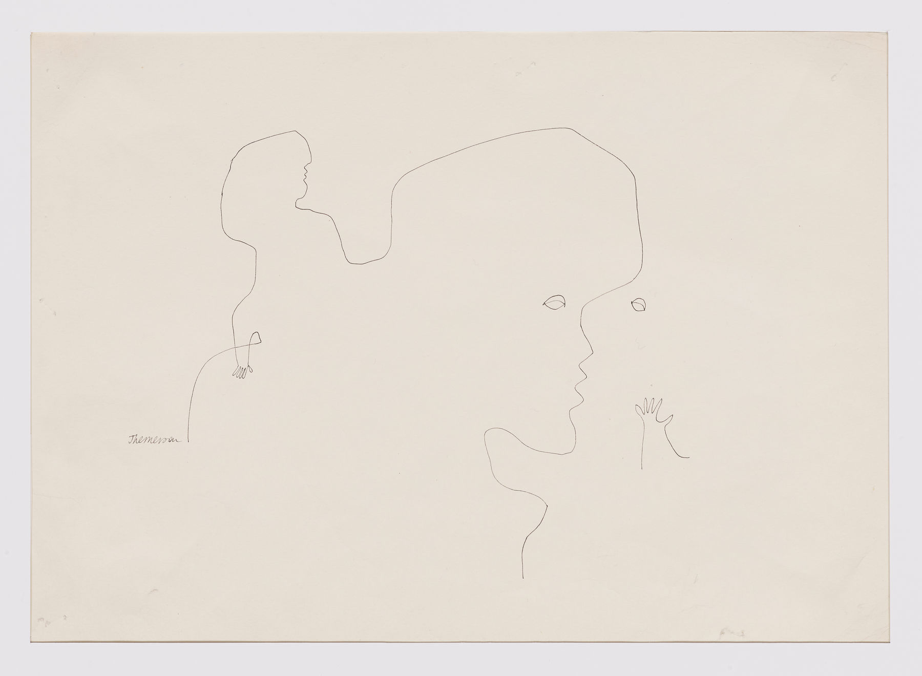 Franciszka Themerson, [Traces] Mother & child, c. 1961