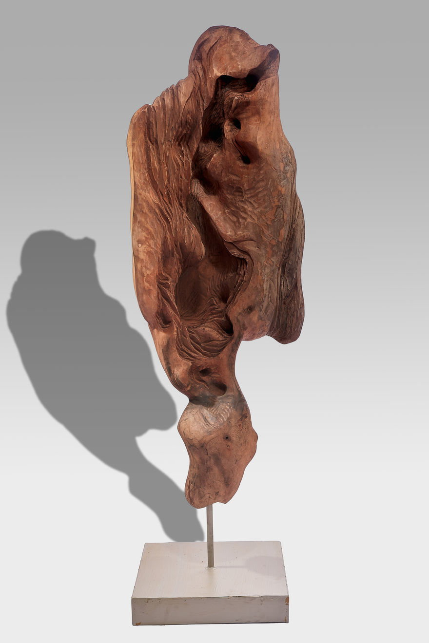 Narayan Sinha, Intimità Personale - Scultura in legno 1, 2025