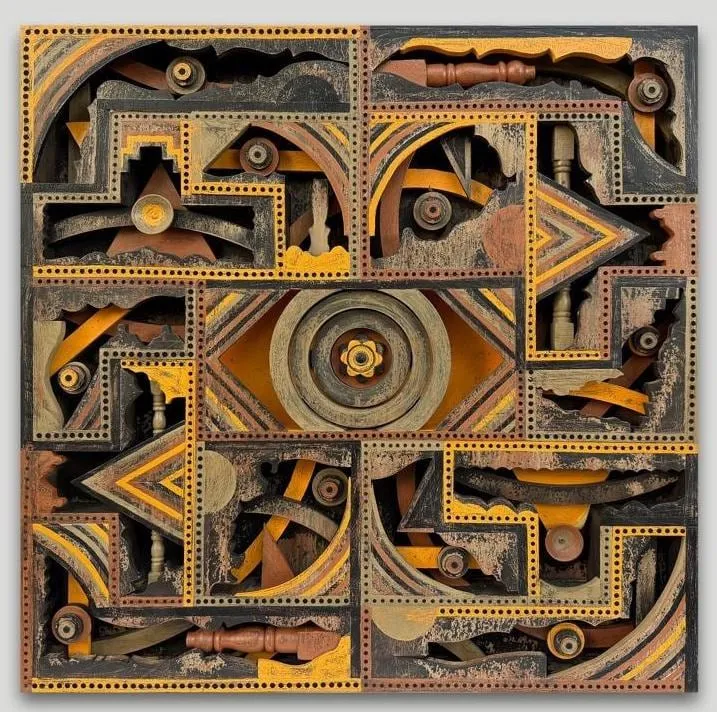 Rakesh Patel, God is in My Courtyard "Sacred Cipher" , 2025