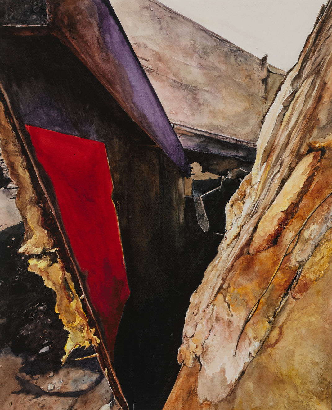 Narayan Sinha, Intimità Personale - Acquerello, 2025