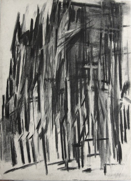 Dennis Creffield, Canterbury Cathedral, North Side, 1966