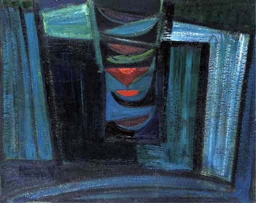 Terry Frost, Blue and Red (Harbour)