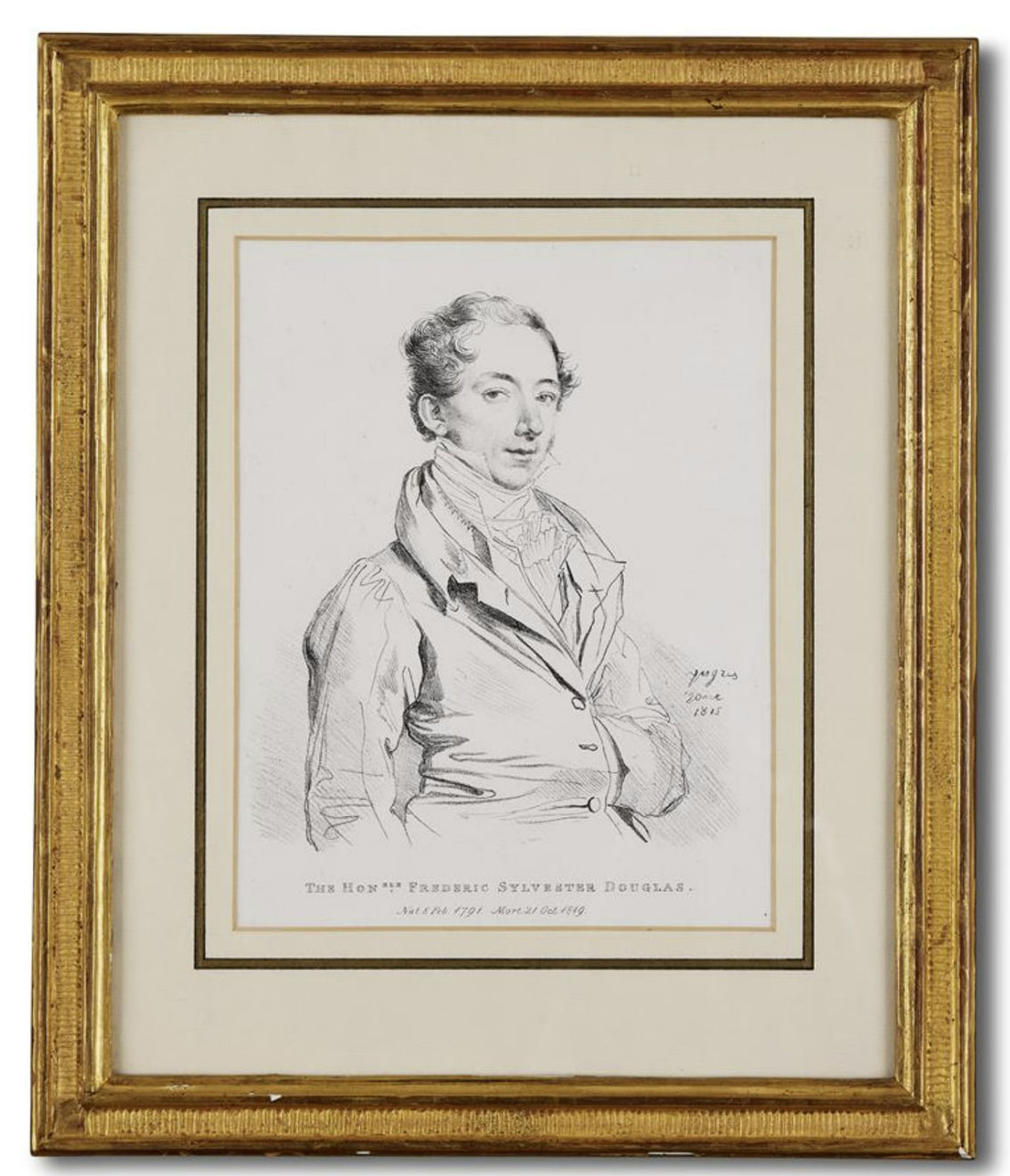 Charles Joseph Hullmandel after Jean-Auguste Dominique Ingres, Four Portraits: Katherine Anne North, Lady Glenbervie; Sylvester Douglas, Lord Glenbervie; The Honorable Frederic Sylvester Douglas; and Frederic North, The Earl of Guildford,, c. 1815-27