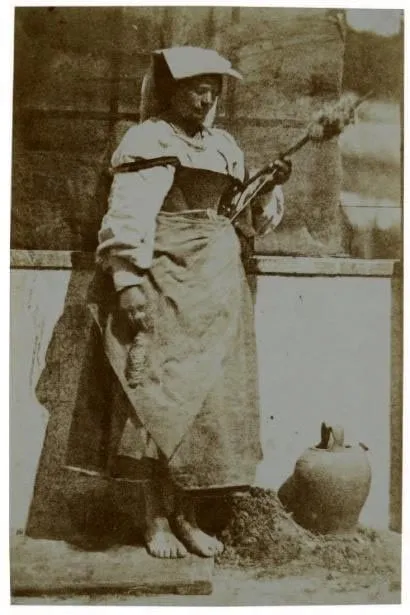 Giacomo Caneva, Fileuse va nu pieds