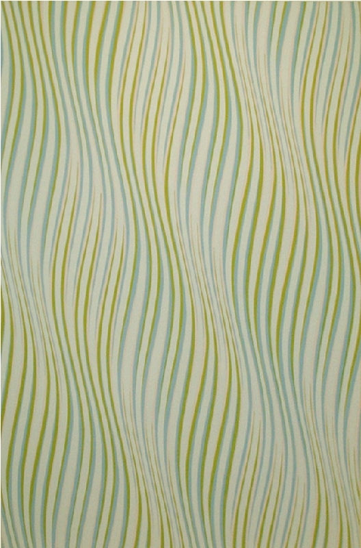 Bridget Riley, Ochre, Cerise and Turquoise Twisted Curve Blue Dominant, 1976