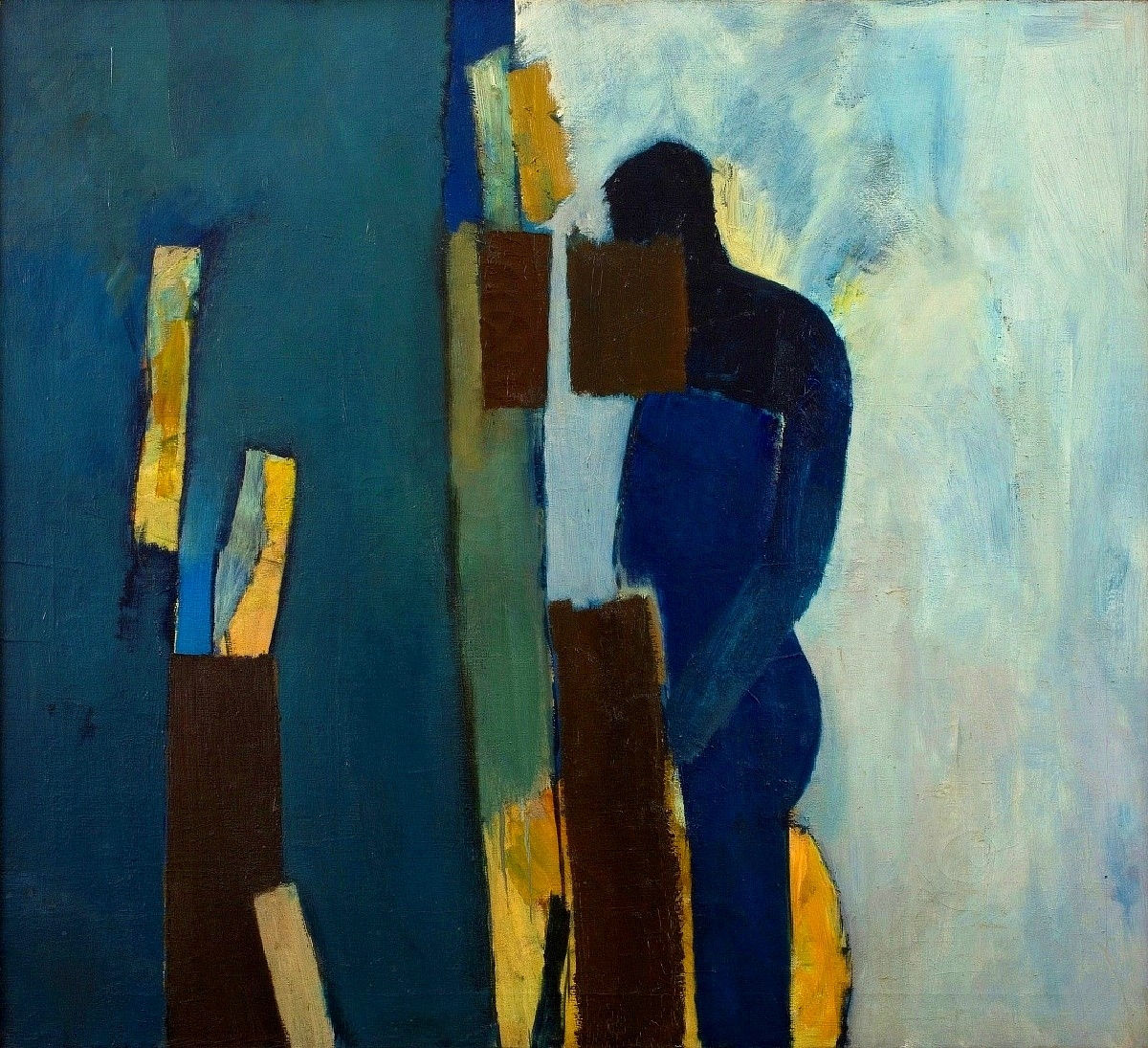 Keith Vaughan, Landscape with Figure, 1959-1960, 1959