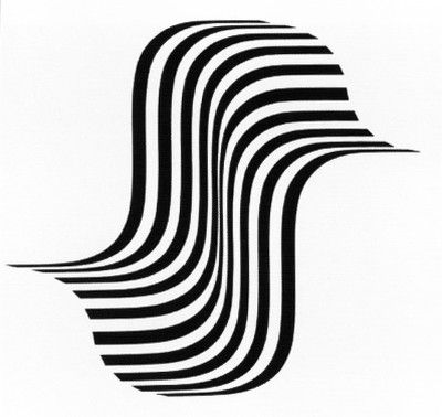 Bridget Riley, Untitled (Winged Curve), 1966