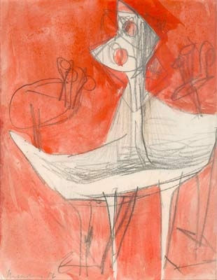 Bernard Meadows, Study for Cock, 1956