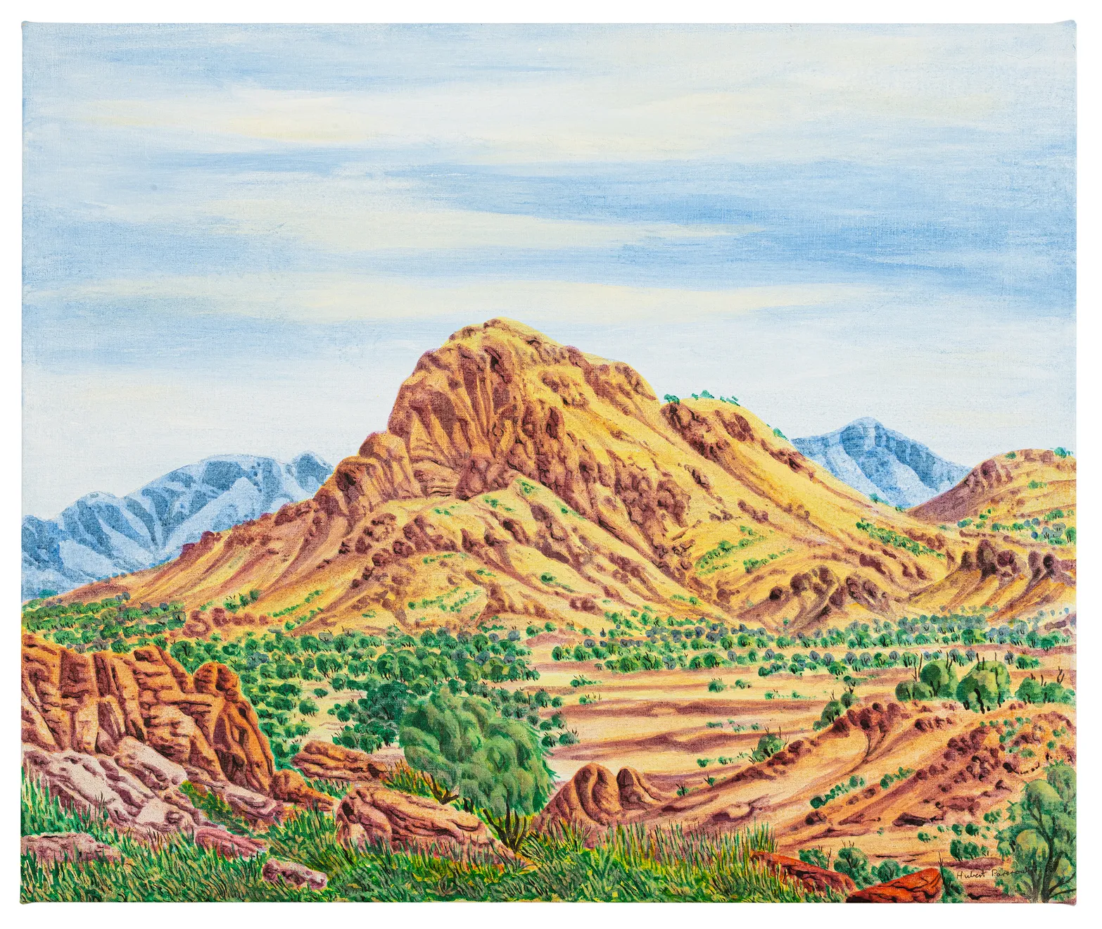 Hubert Pareroultja, Morning Light, West MacDonnell, 2023