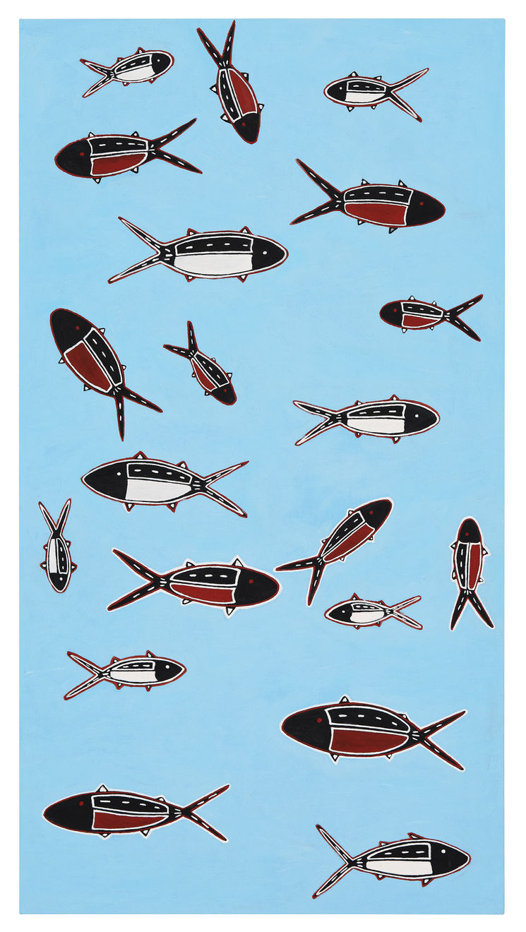 Alair Pambegan, Walkalan - Bonefish Swimming, 2022