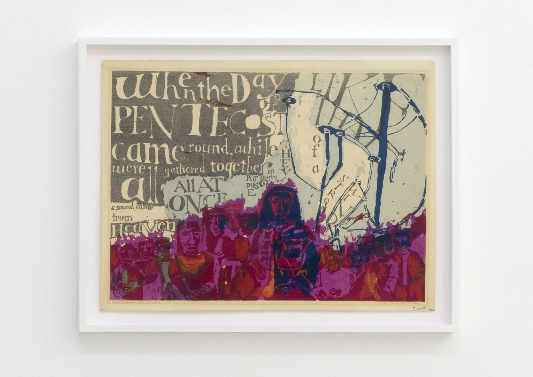 Corita Kent, word picture: gift of tongues, 1955