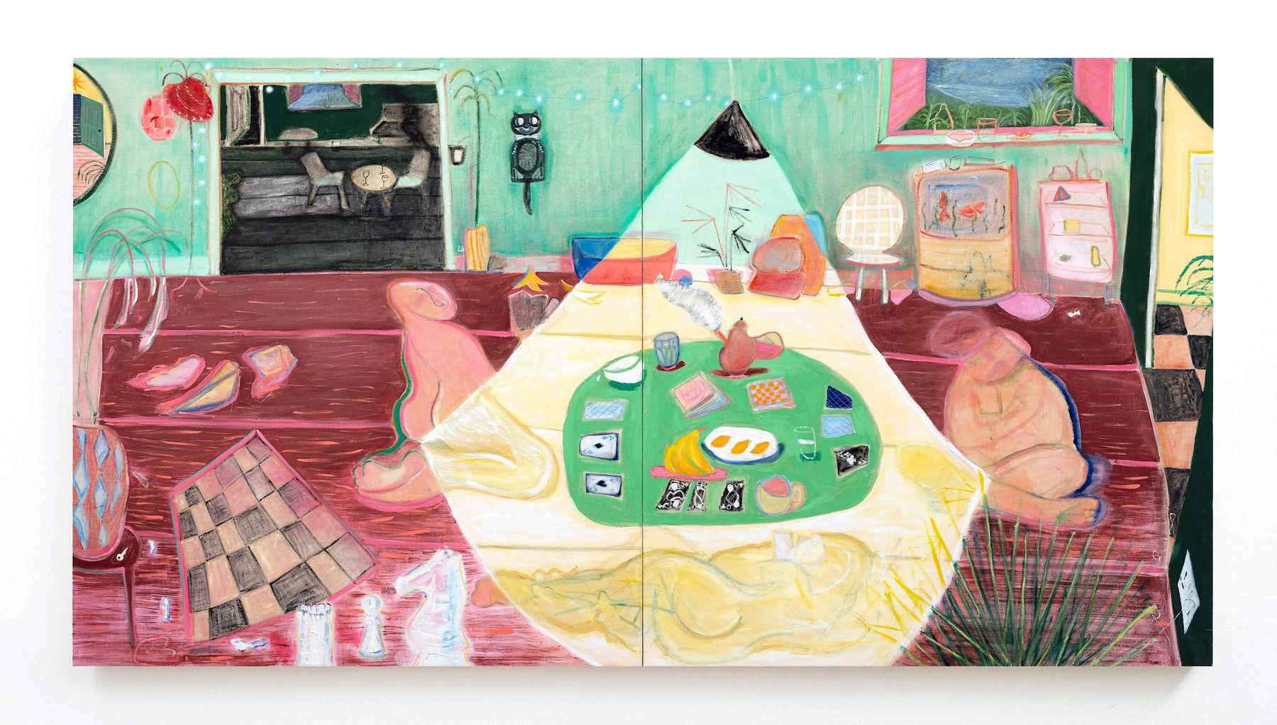 Pippa El-Kadhi Brown, Night Dwellers (Diptych), 2021