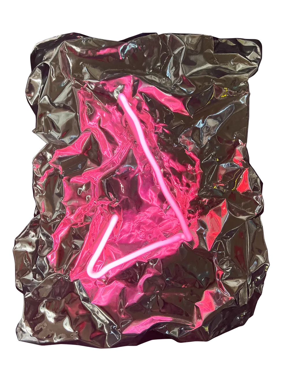 Lauren Baker, Metal Abstract Pink, 2022