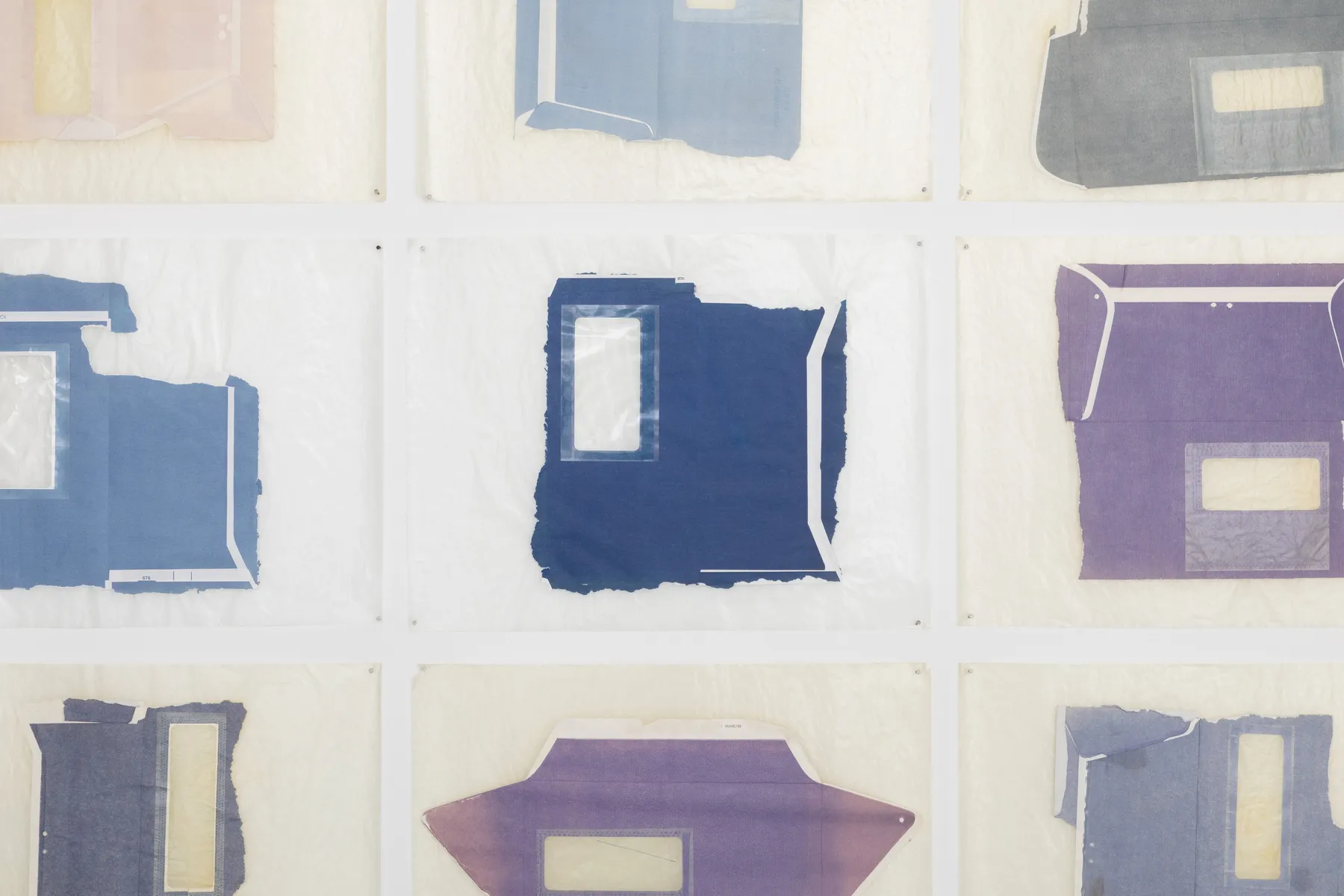 Pierre Buraglio, 40 enveloppes administratives usagées, 1978