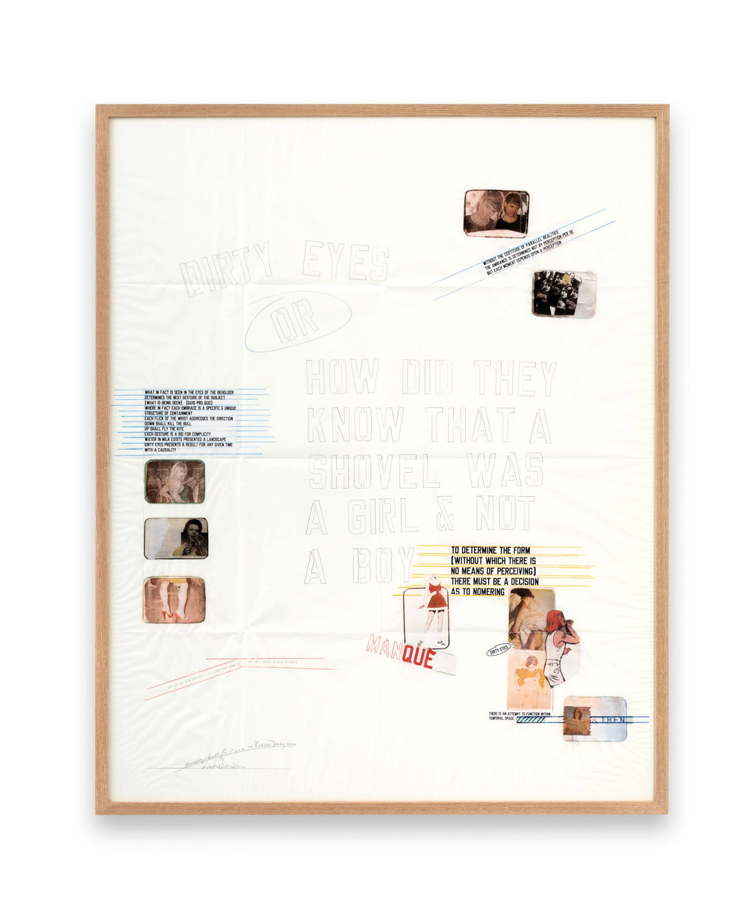 Lawrence Weiner, Dirty Eyes, 2010