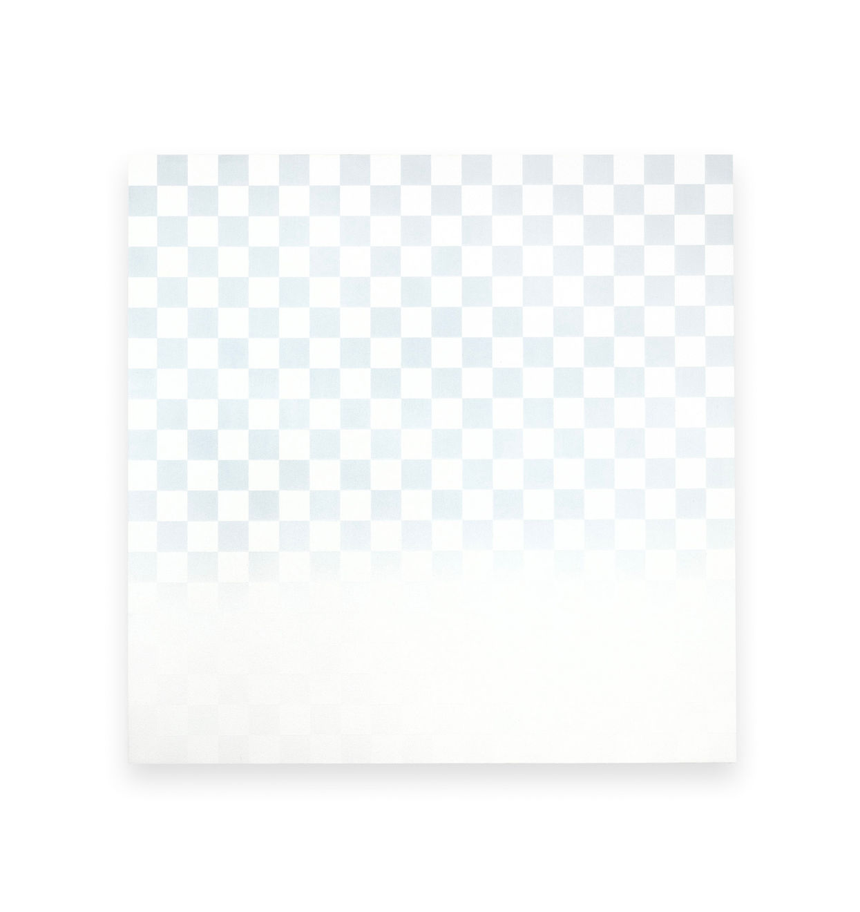 Philippe Decrauzat, Damier Gradient, the pattern breaks up in several places, 2016