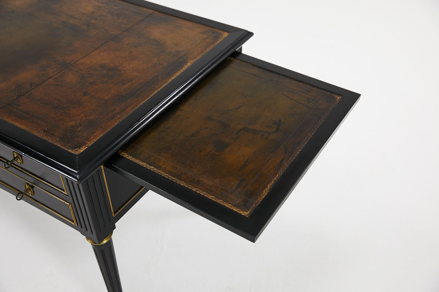 SOLD, Mid 20th Century French Ebonised Bureau Plat