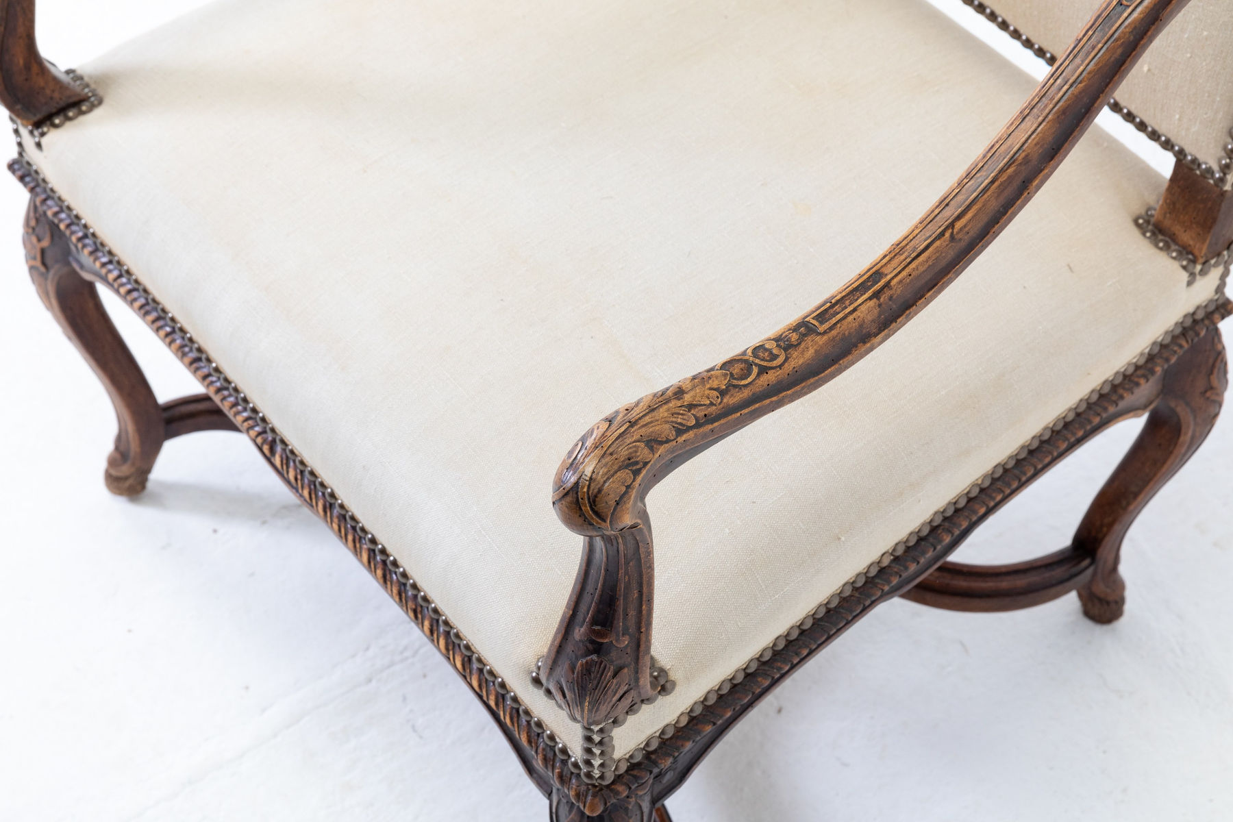 19th Century French Beech Armchair