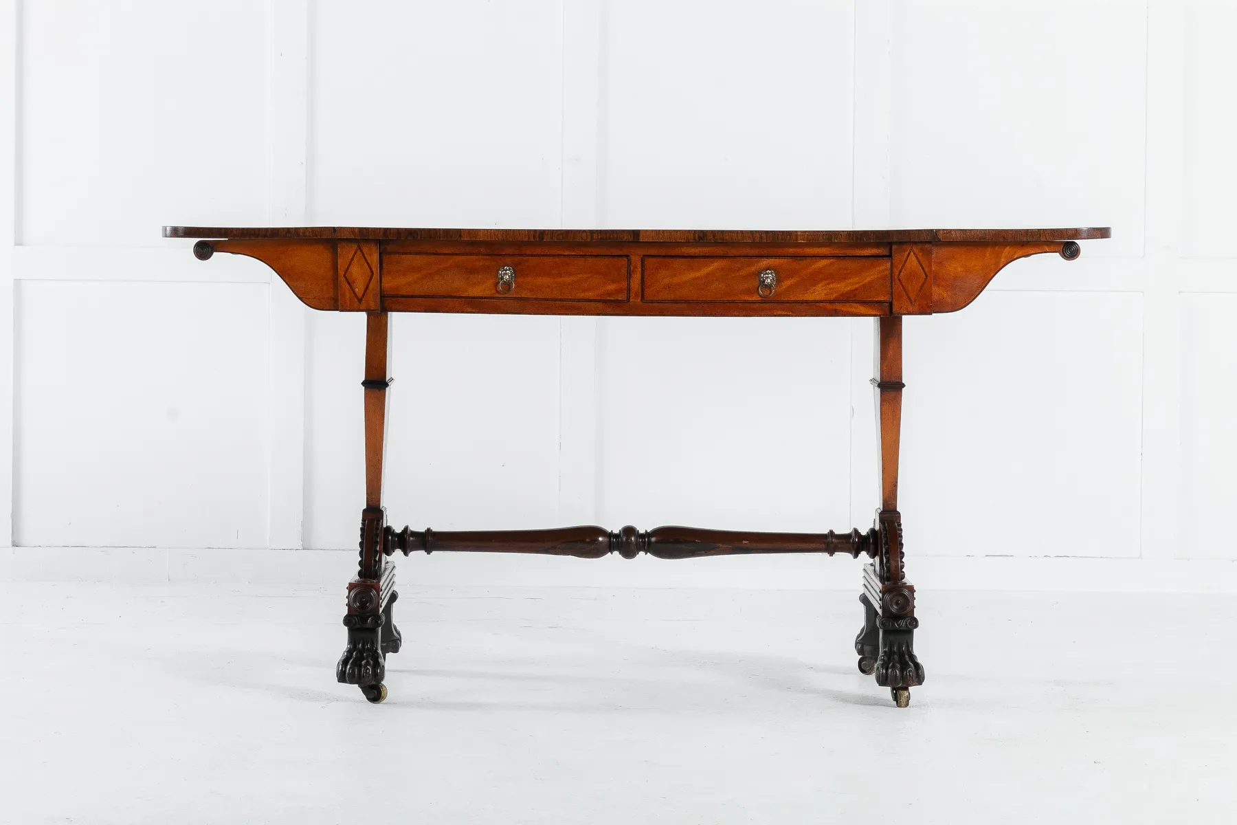 SOLD, Regency Satinwood and Rosewood Sofa Table