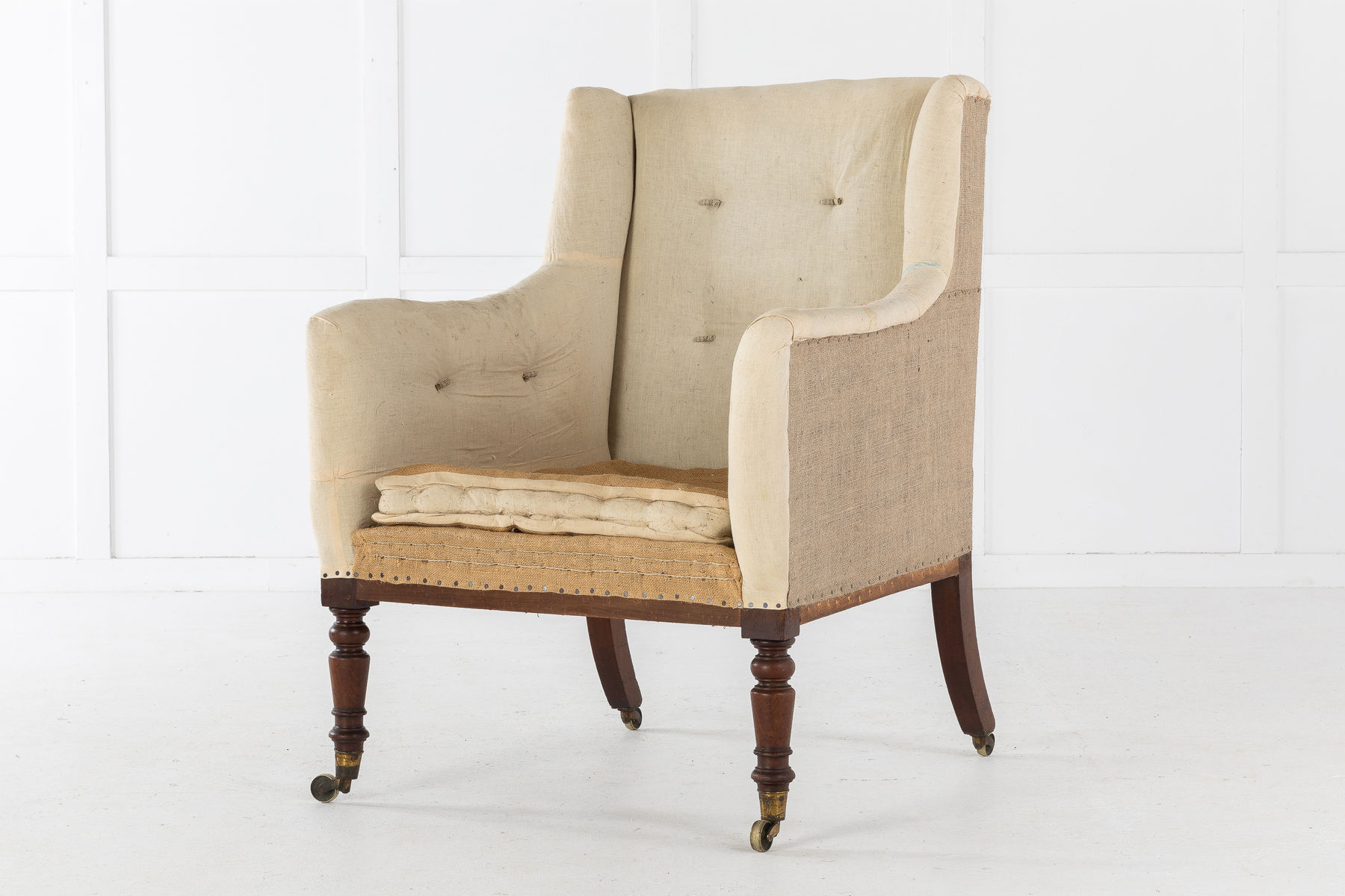 19th Century English Regency Mahogany Armchair
