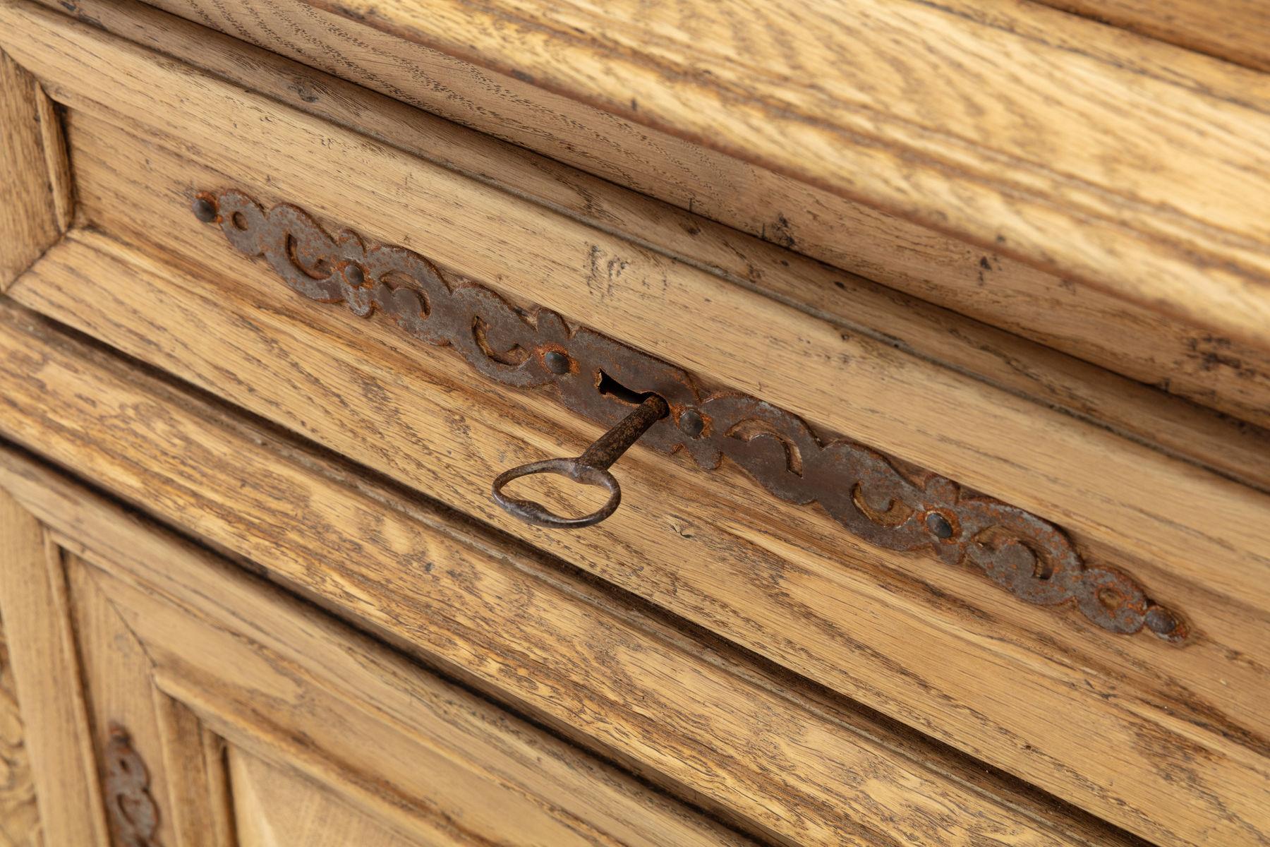 SOLD, 17th Century Flemish Bleached Oak Cabinet