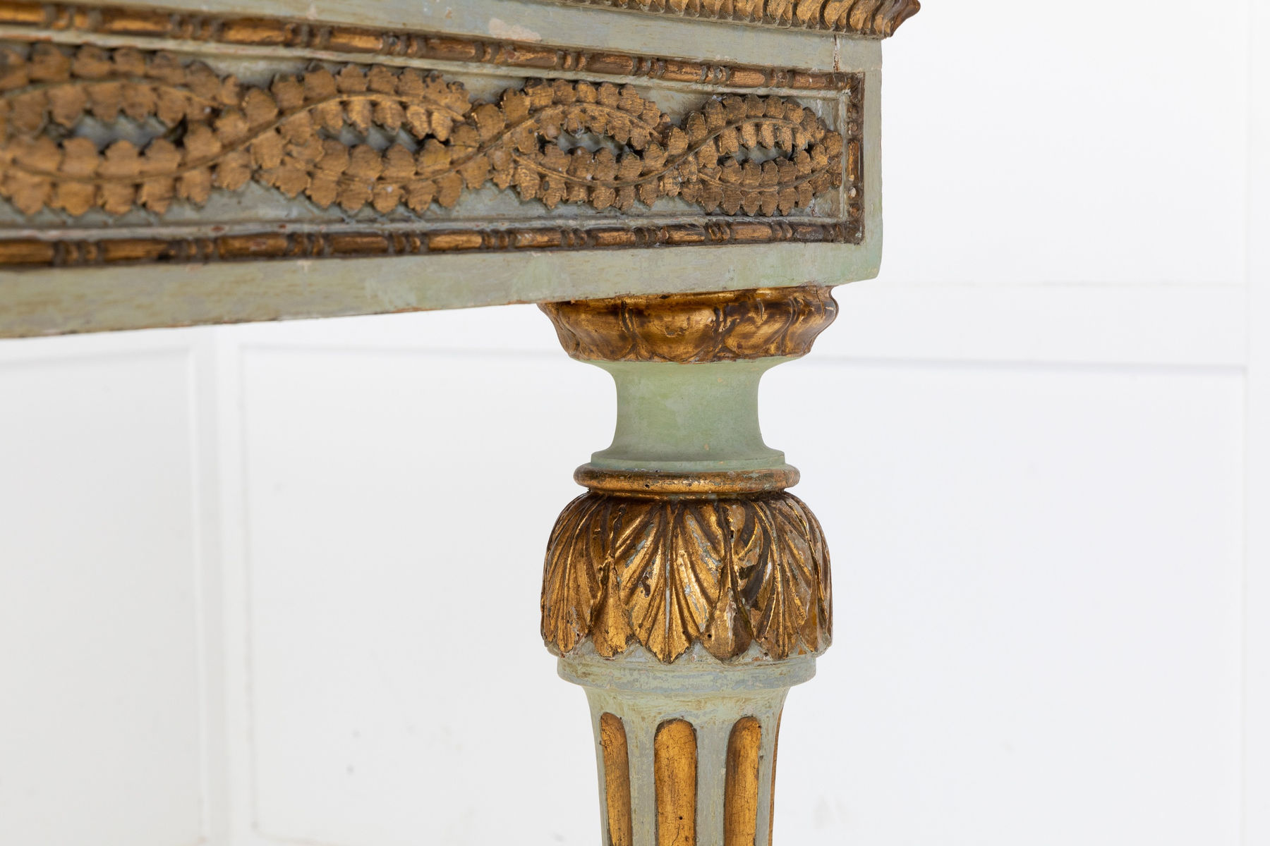 SOLD, 18th Century Italian Gilt and Paint Console Table