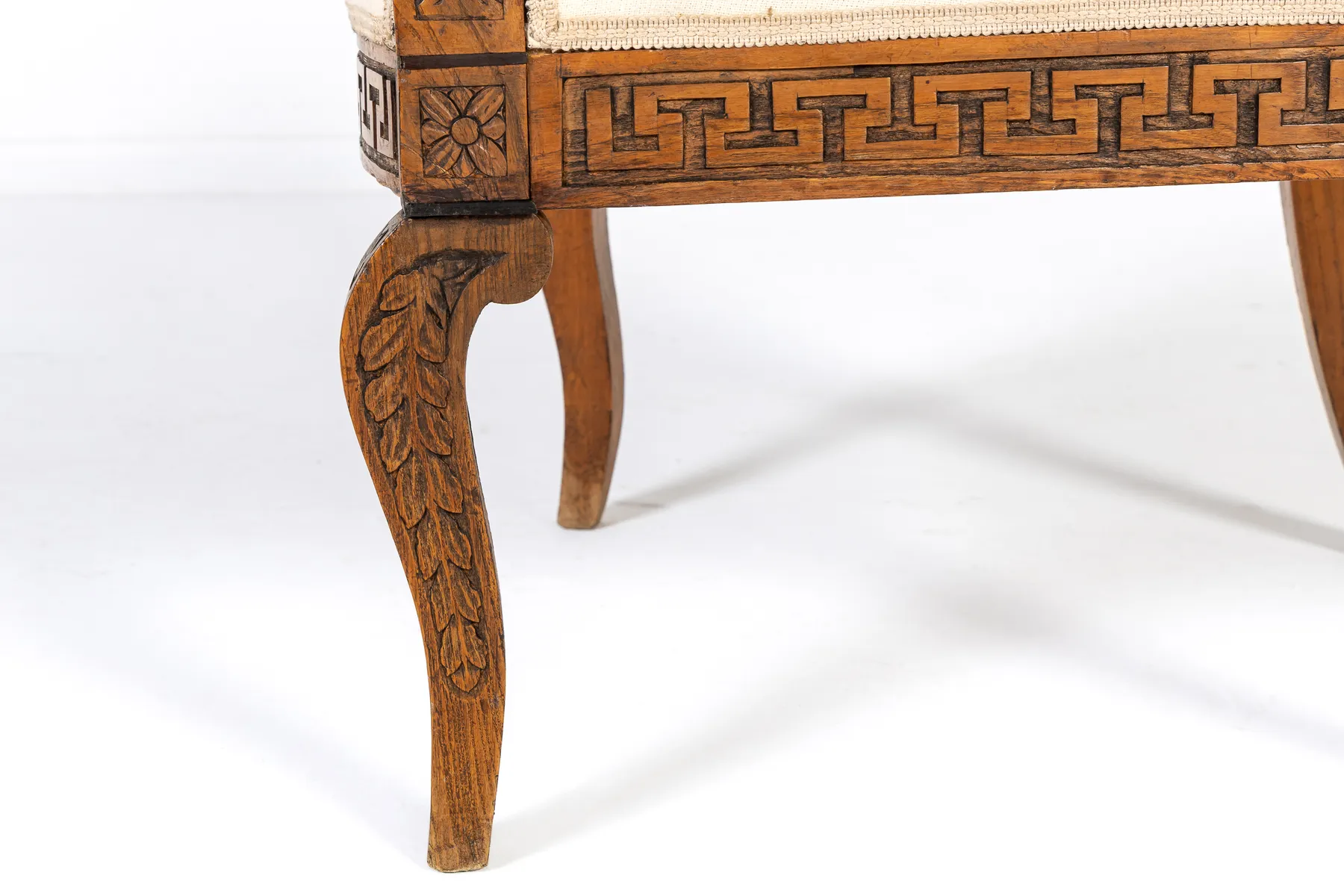 19th Century French Carved Beech Armchair