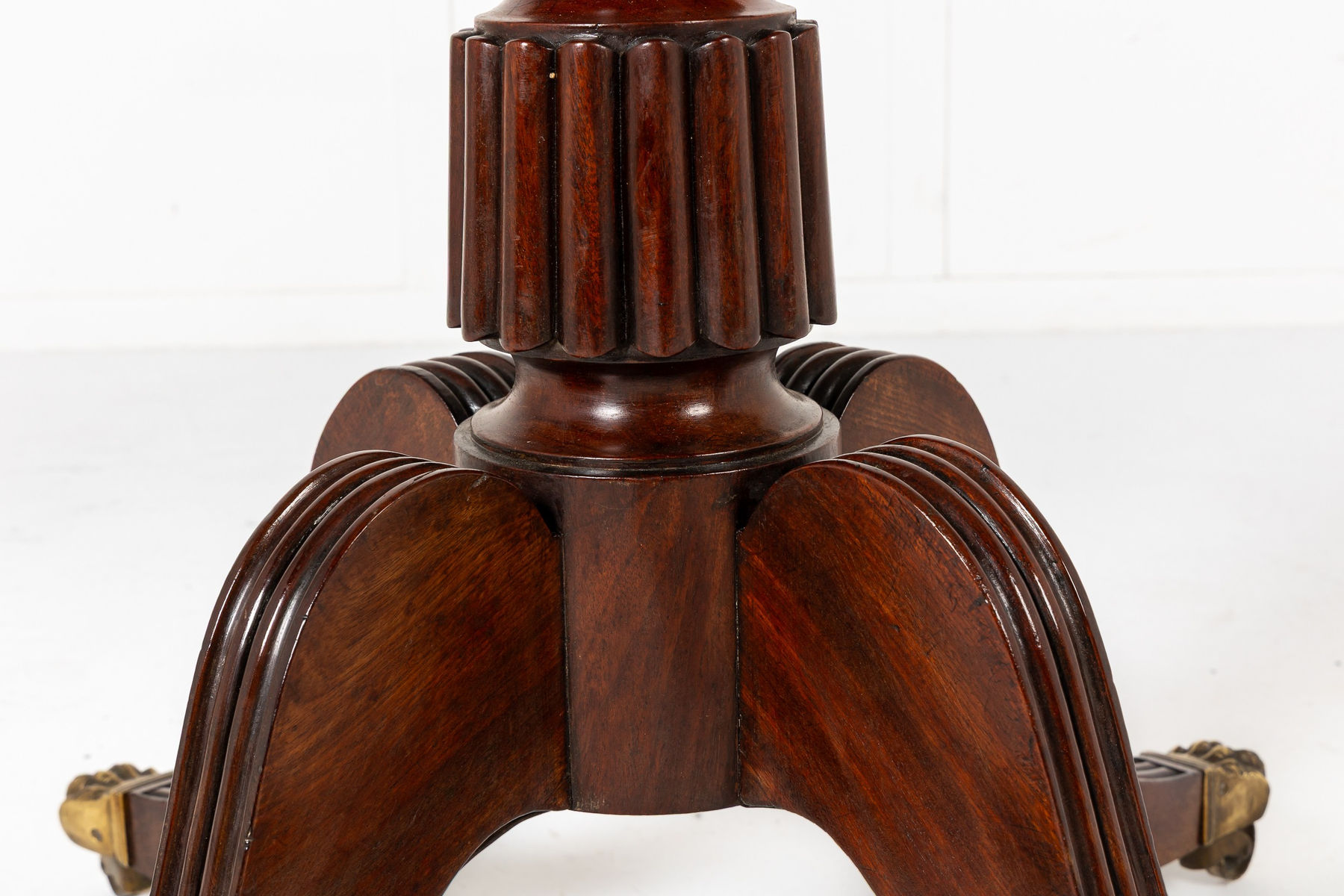 Large 19th Century English Regency Mahogany Drum Table