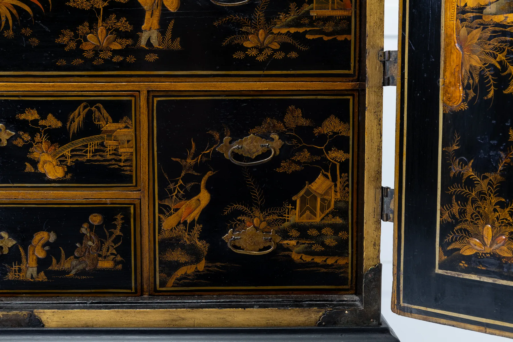 Late 17th Century Chinoiserie Cabinet on Stand