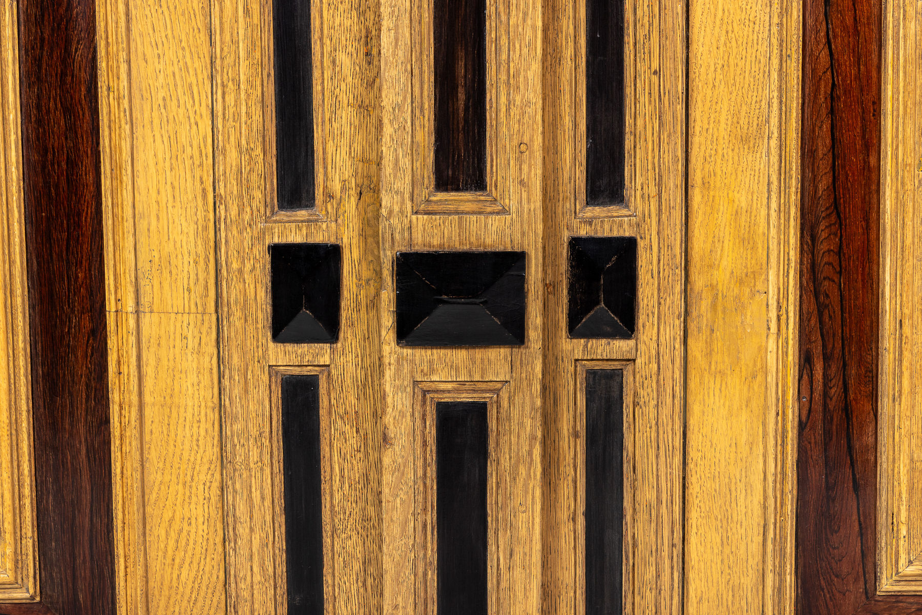 17th Century Dutch Oak, Ebony and Rosewood Cabinet