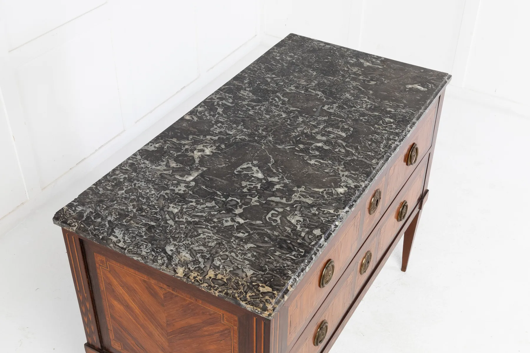 SOLD, 18th Century French Kingwood and Tulip Commode