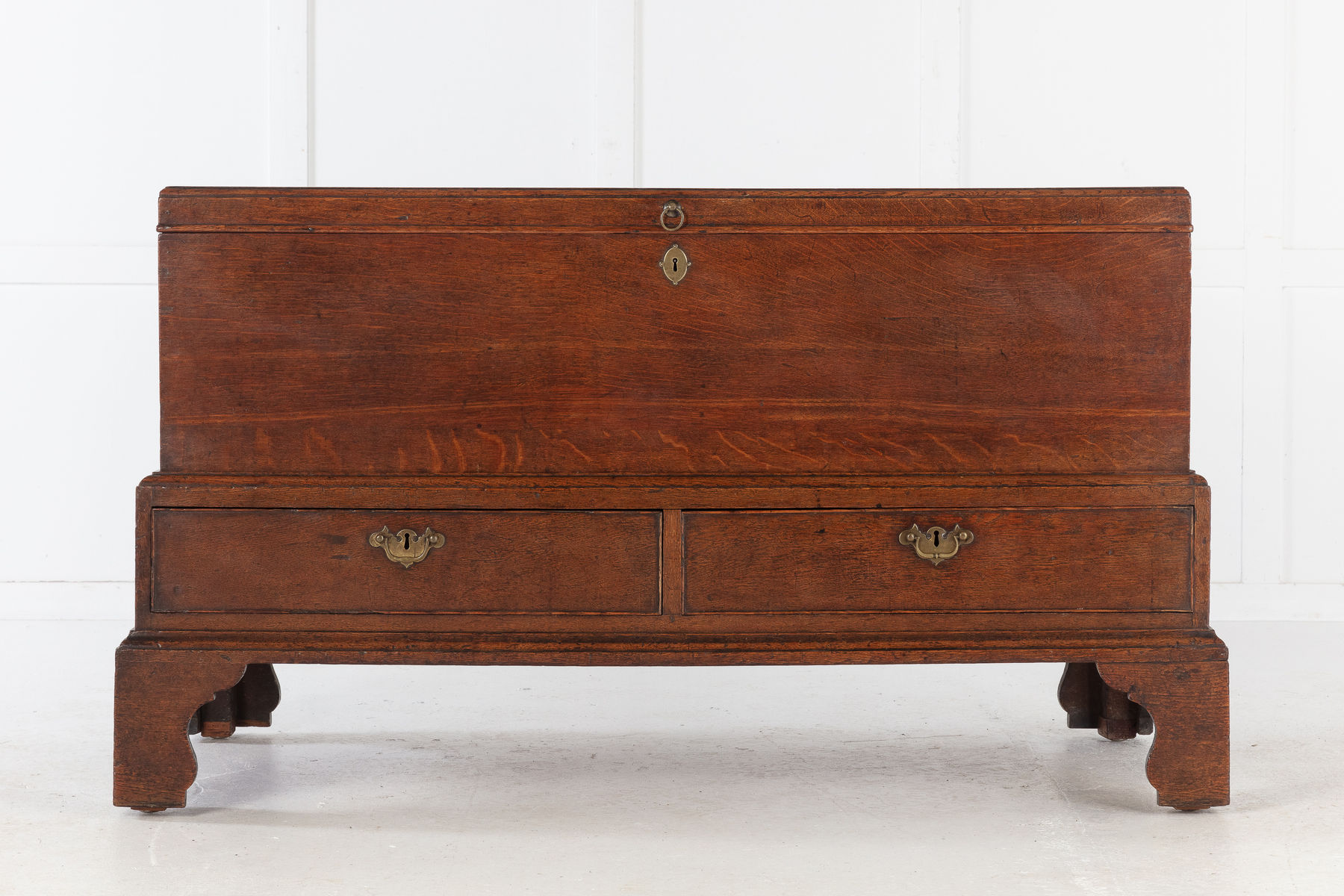 SOLD, 18th Century Oak Silver Chest