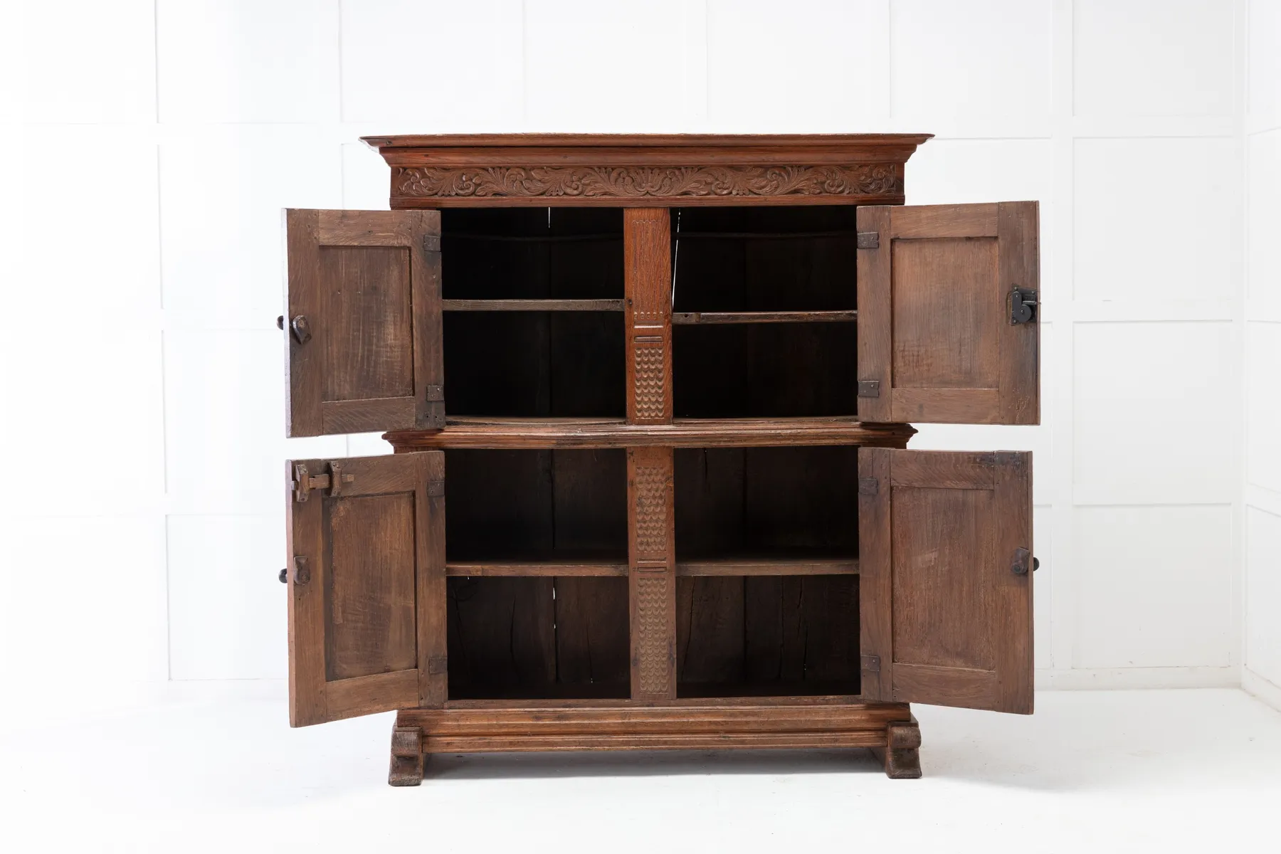 SOLD, 18th Century Flemish Oak Cabinet