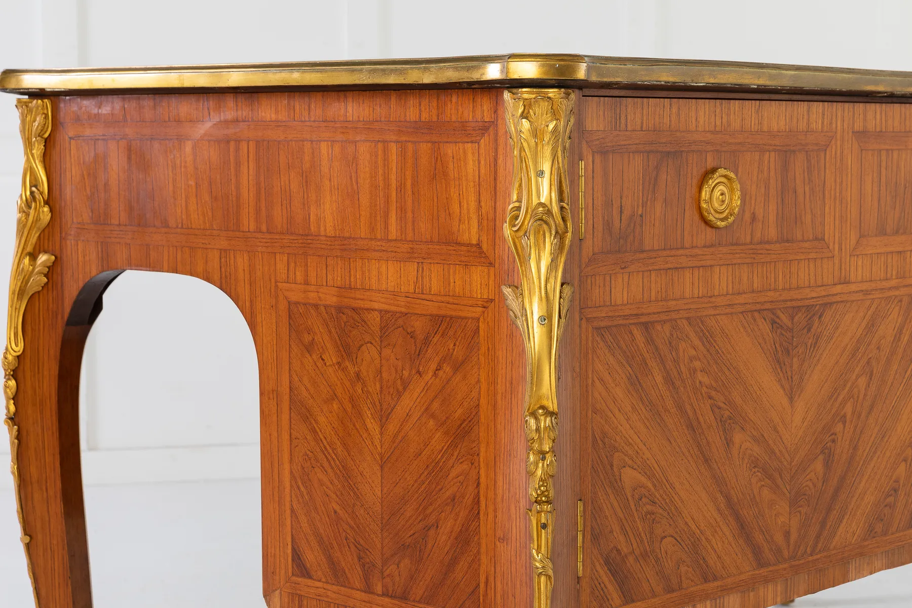 1940s French Kingwood Bureau Plat