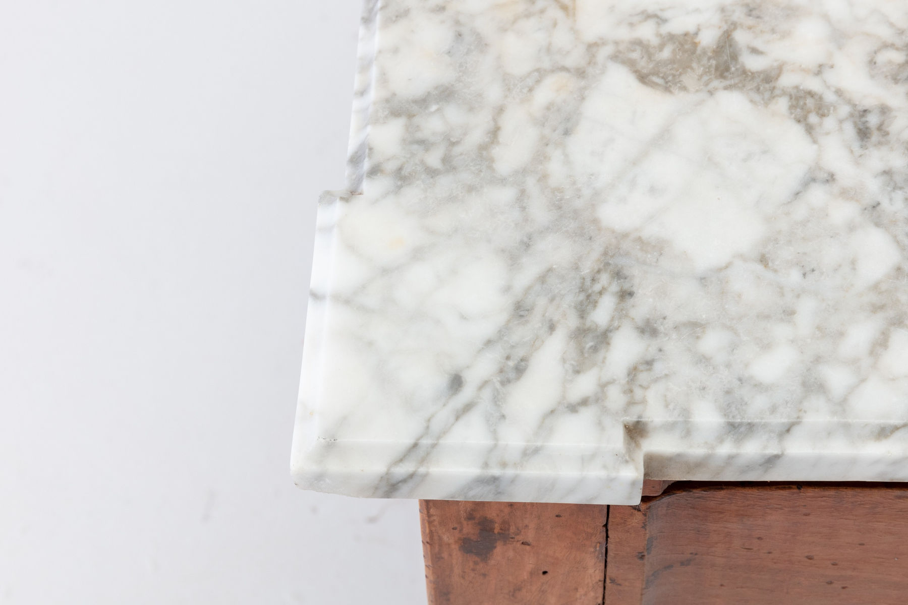 SOLD, 18th Century French Walnut Chest of Drawers with Marble Top