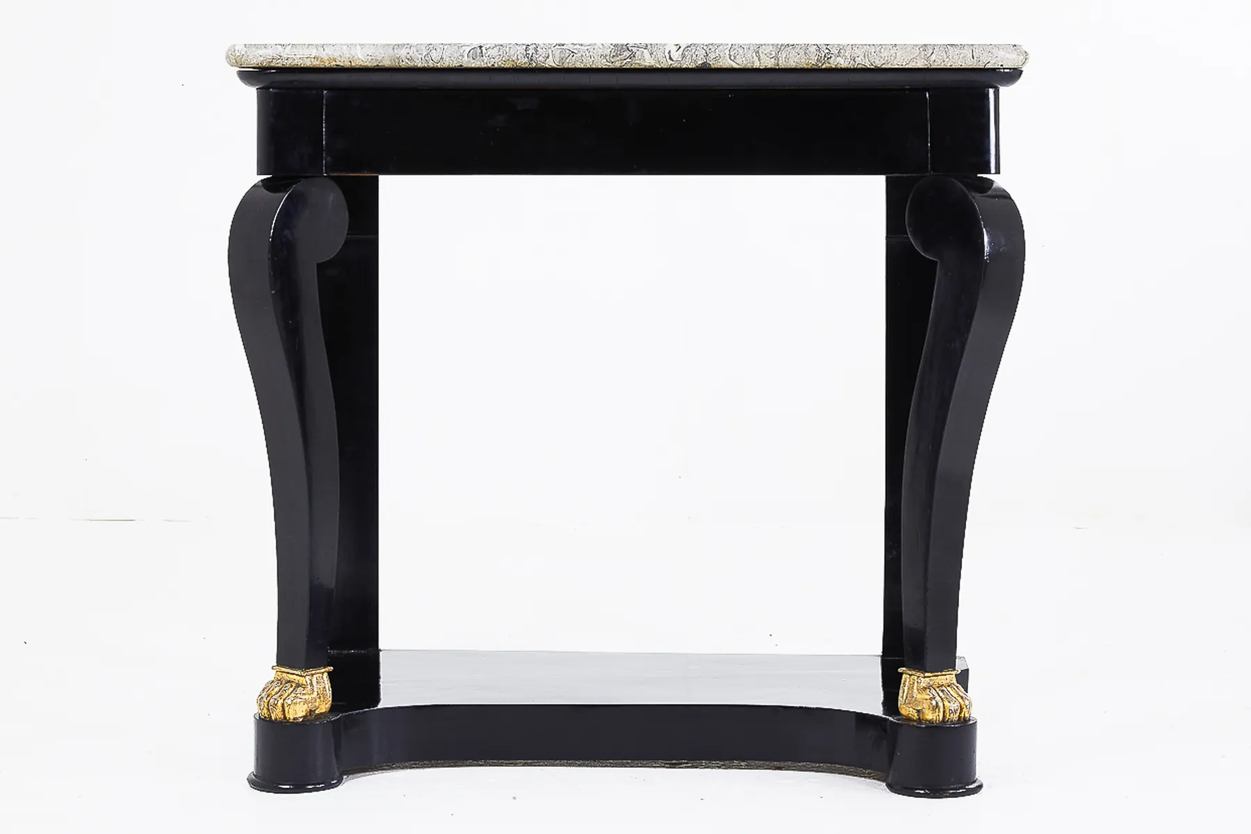 19th Century French Console Table with Marble Top
