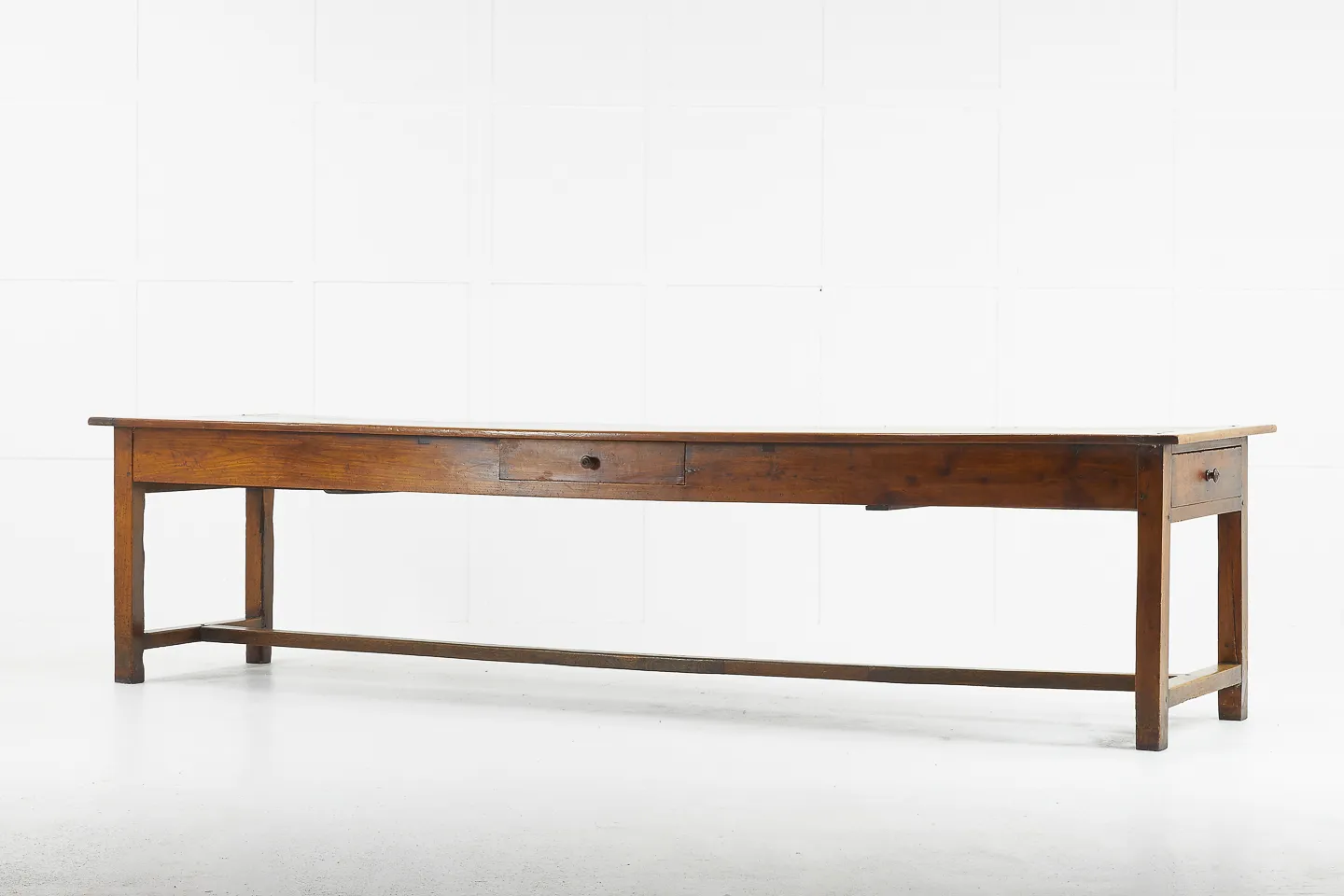 Late 18th Century Large French Cherrywood Farmhouse Table
